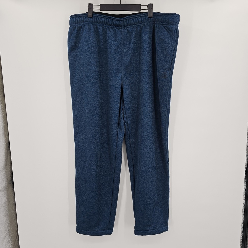 AND1 Mens Sweatpants 3XL Blue Straight Leg Pockets Performance‎